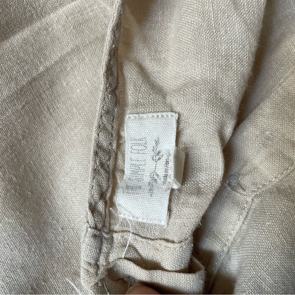 Cream Ruched Sundress with Bishop Sleeves - Picture 4 of 5